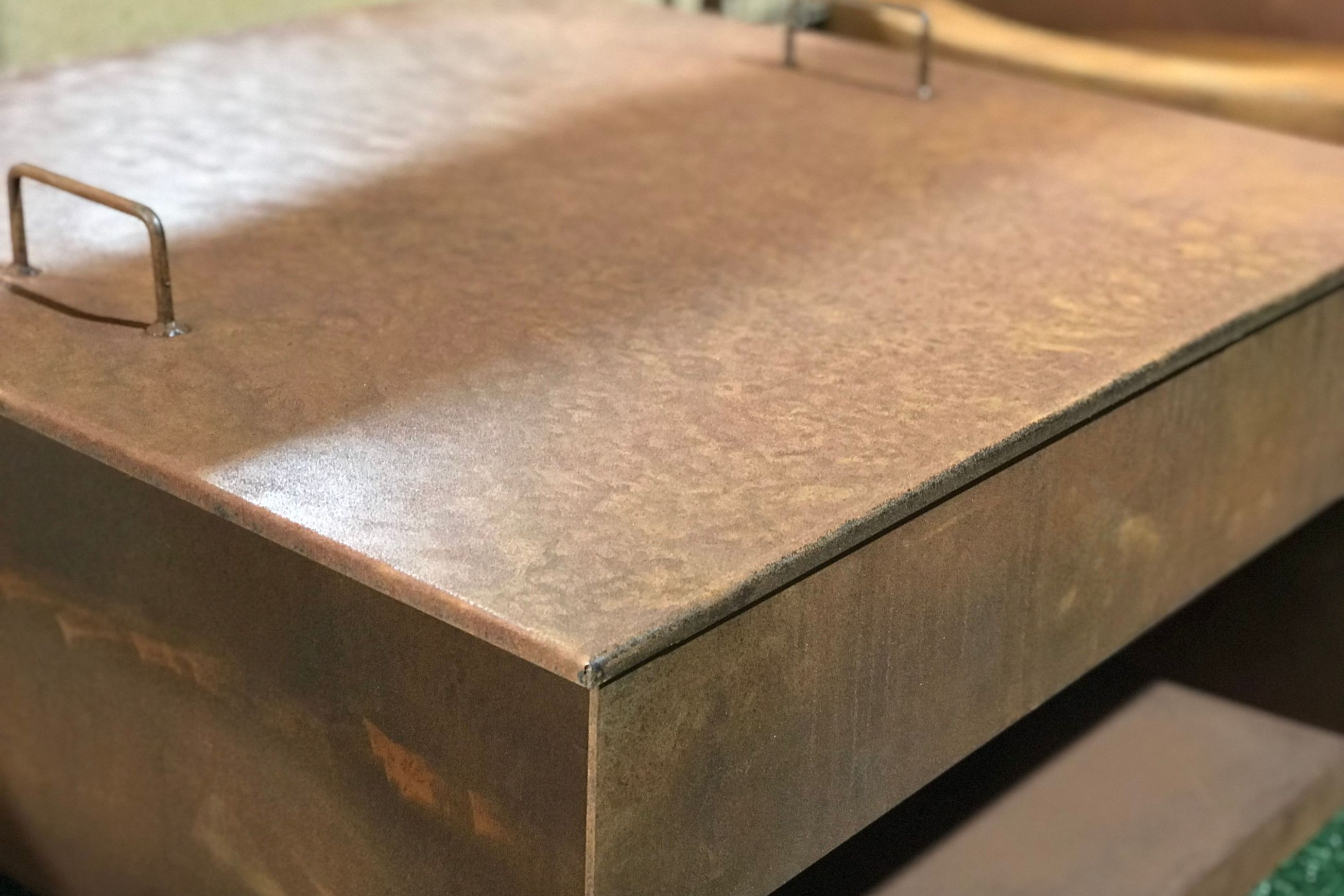 Corten Firebowl Lids