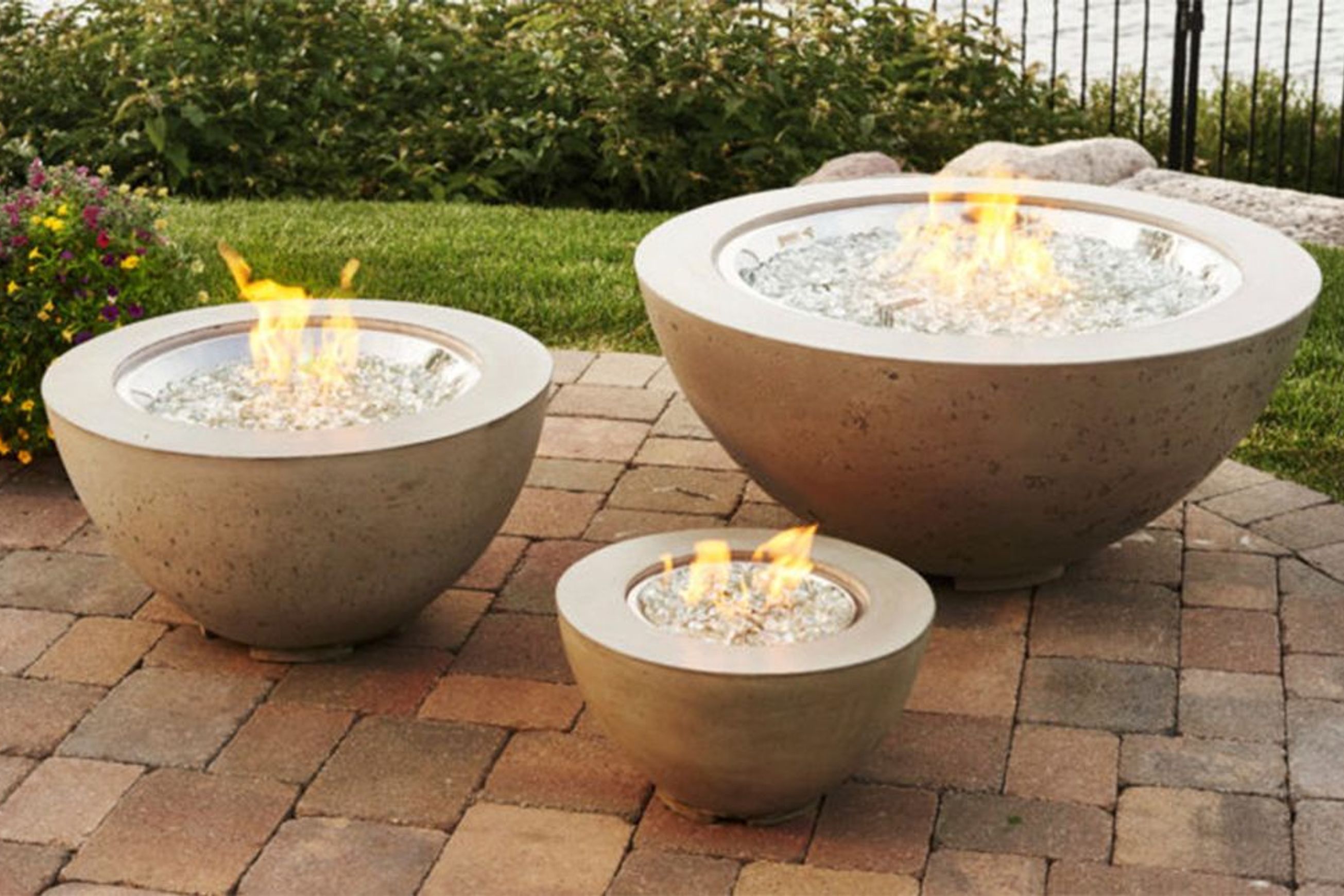 Rhode Island Outdoor Pit Fireplaces | Round
