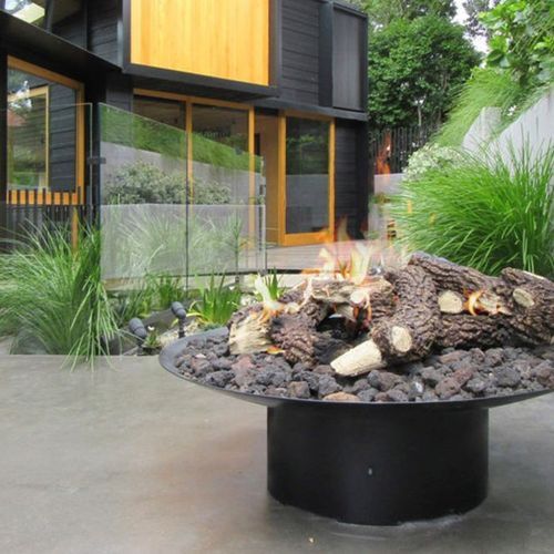Rhode Island Outdoor Pit Fireplaces | Round