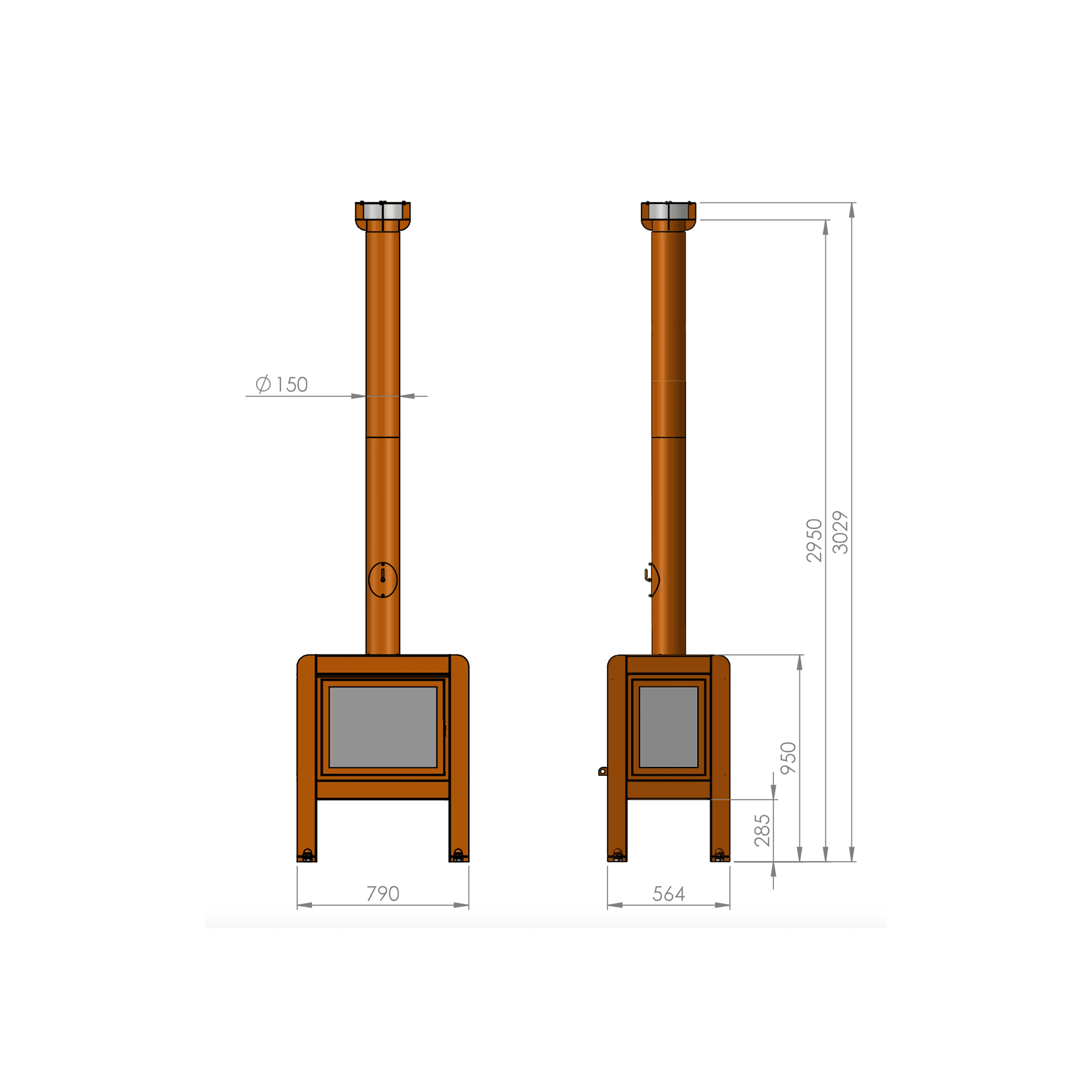 RB73 Fennek 80 dimensions