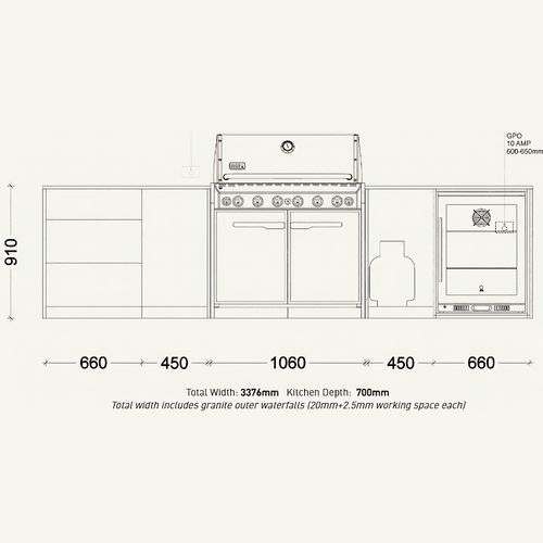 Weber Hunter Outdoor Kitchen | SELECT Range