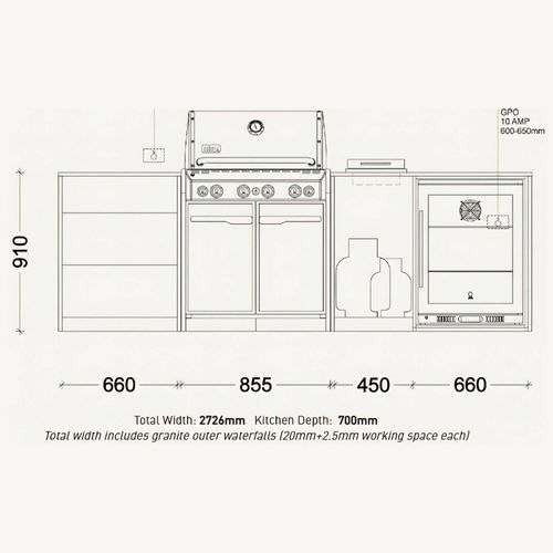 Weber Clare Outdoor Kitchen | SELECT Range