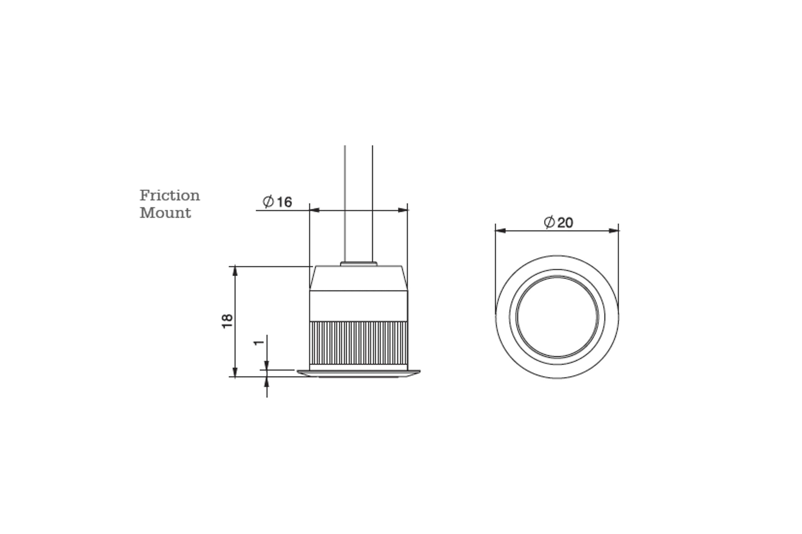 Mini-LIGHTZ Friction Fit Spotlight