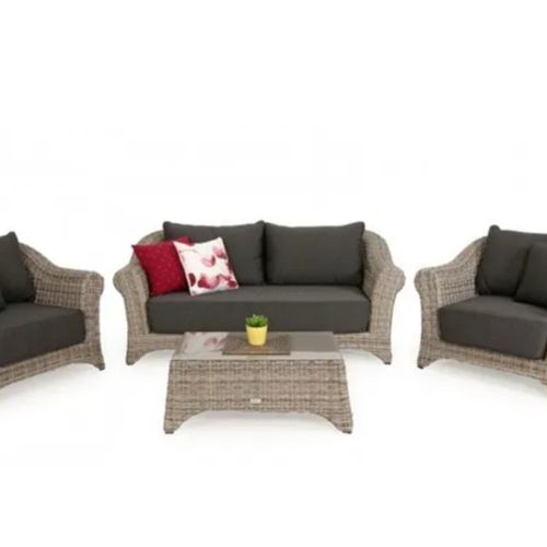 Versailles 4pc Outdoor Wicker Lounge Setting