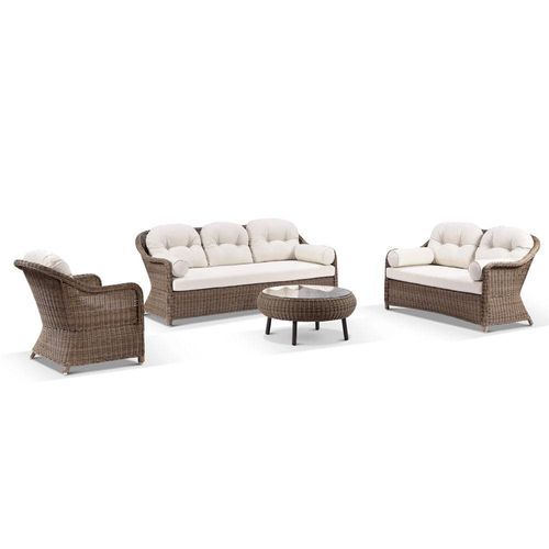Plantation 3+2+1+1 Seater Lounge Set with Coffee Table