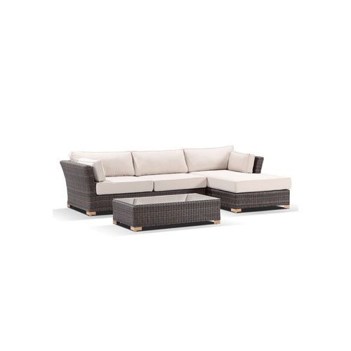 Coco Chaise Outdoor Lounge Set w/ Coffee Table