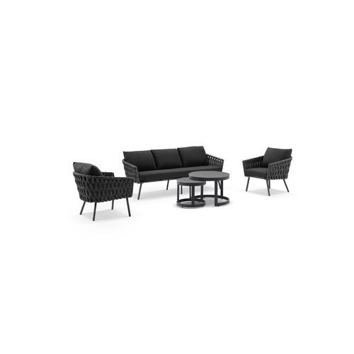 Lismore 3+1+1 Seater Outdoor and Rope Lounge Set