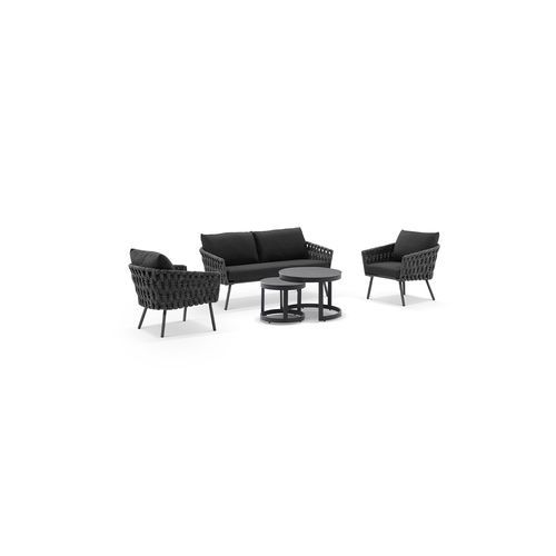 Lismore 2+1+1 Seater Outdoor and Rope Lounge Set