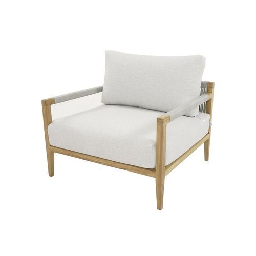 Allora 1 Seater Timber and Rope Armchair Lounge