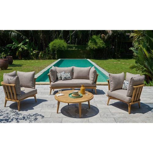 Fairlight Outdoor Lounge 2+1+1 Set with Coffee Table