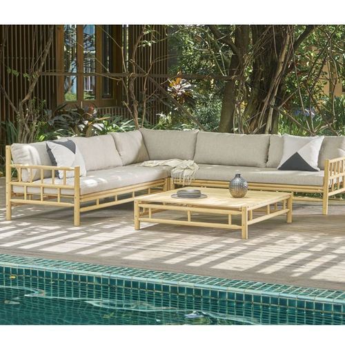 Ourimbah Timber Corner Lounge Set with Coffee Table