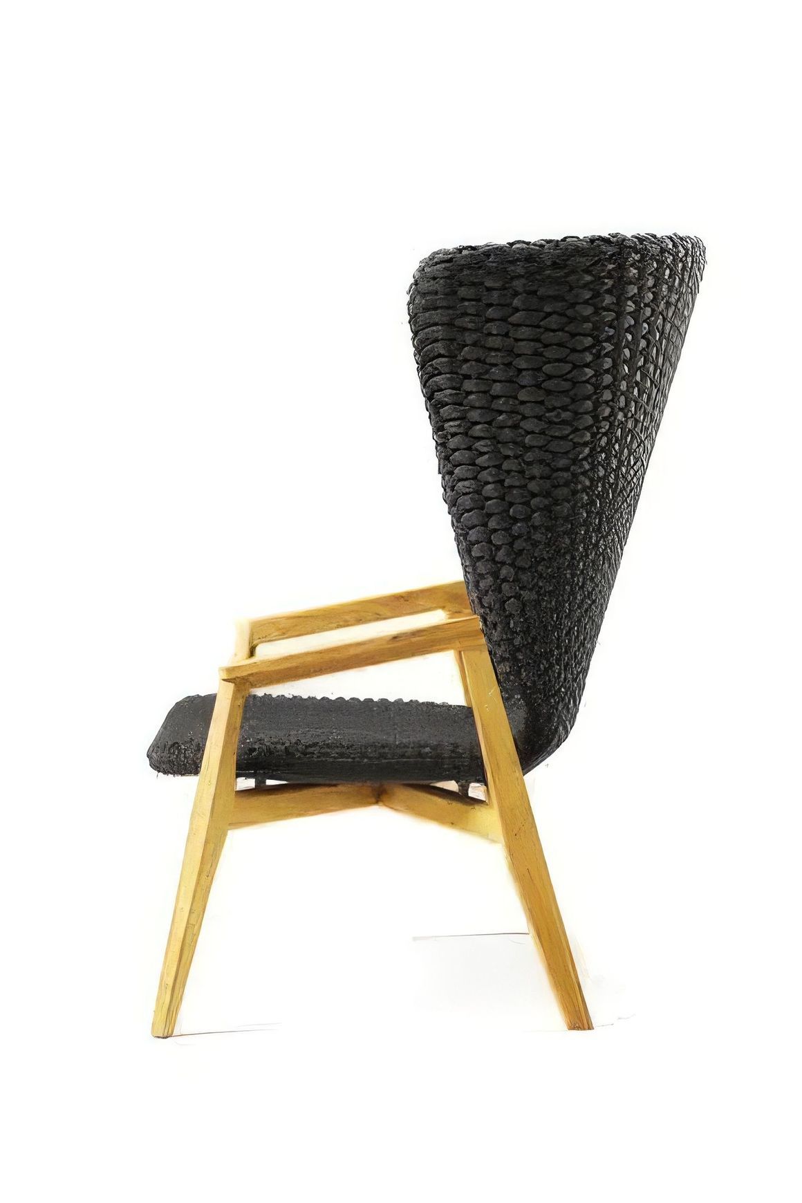 ETHIMO KNIT High-Back Lounge Armchair