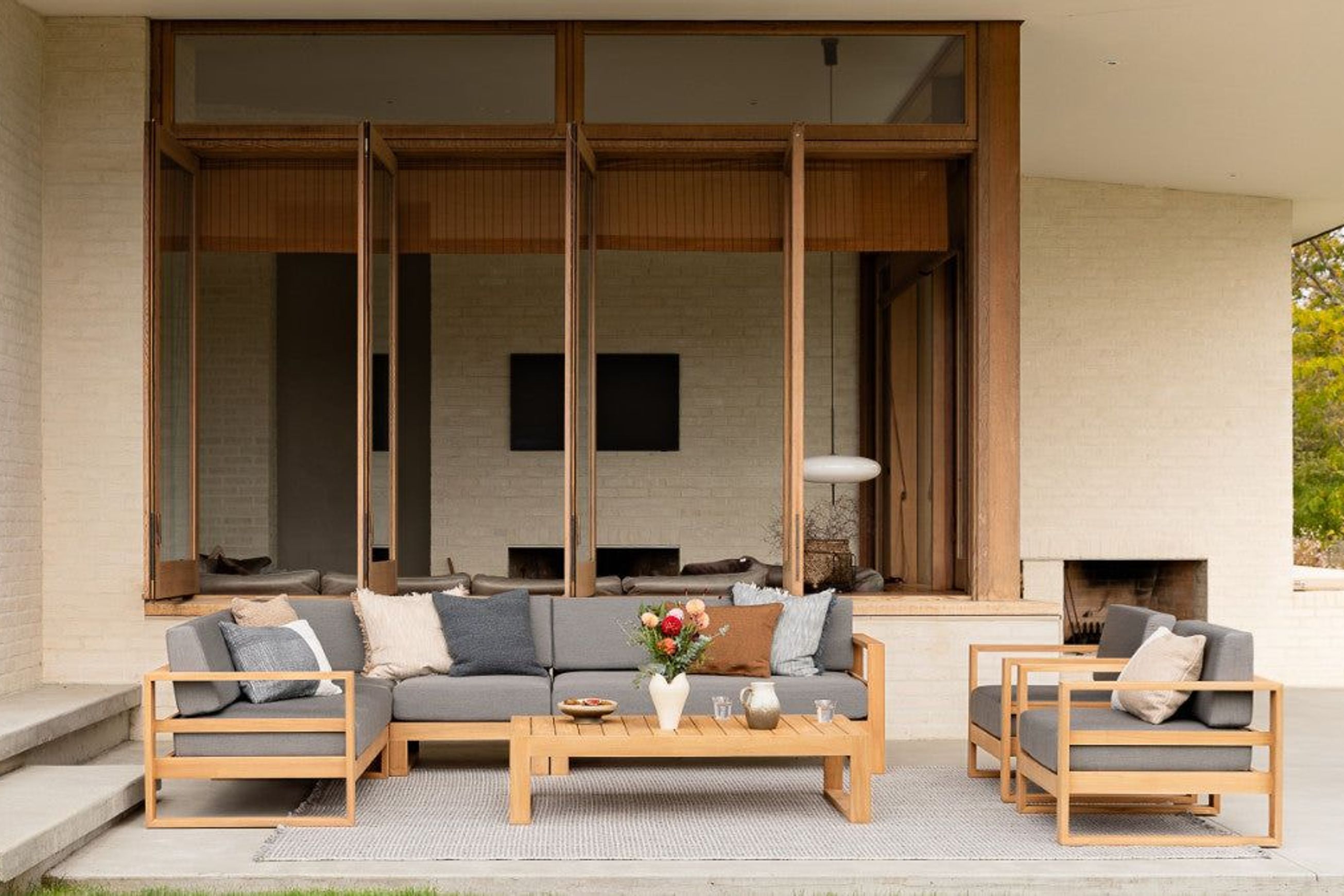 Tasman Teak Double Sofa
