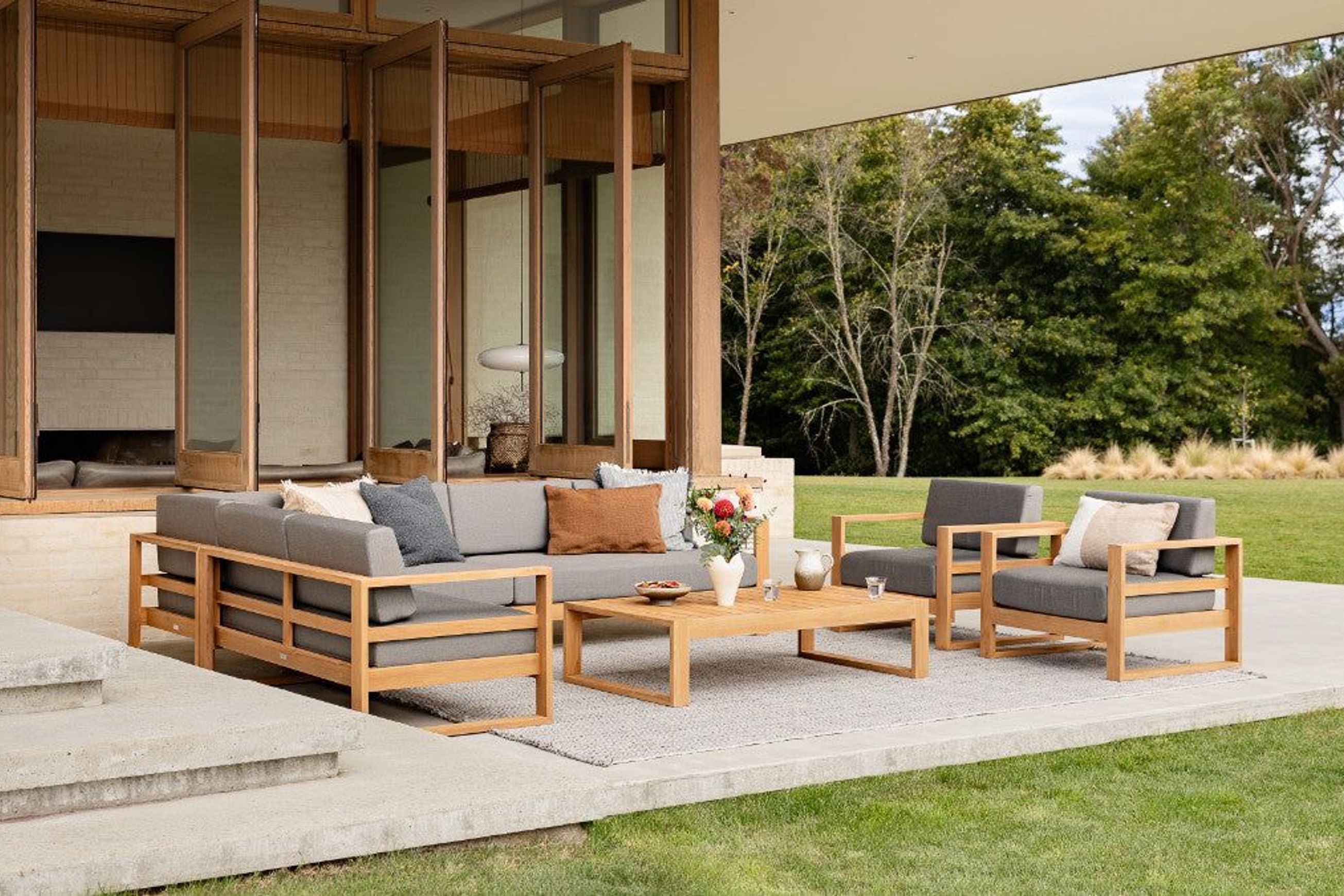 Tasman Teak Double Sofa