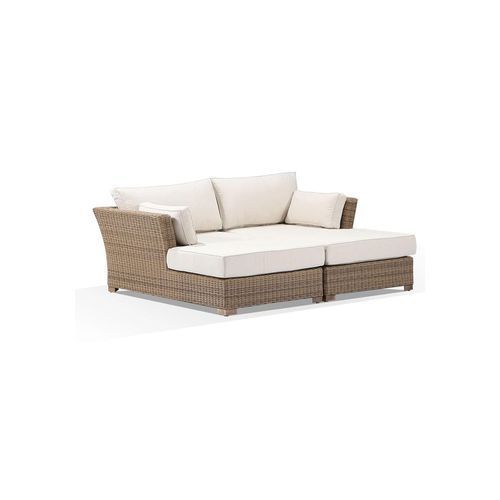 Coco Outdoor Wicker Modular 2 Piece Daybed