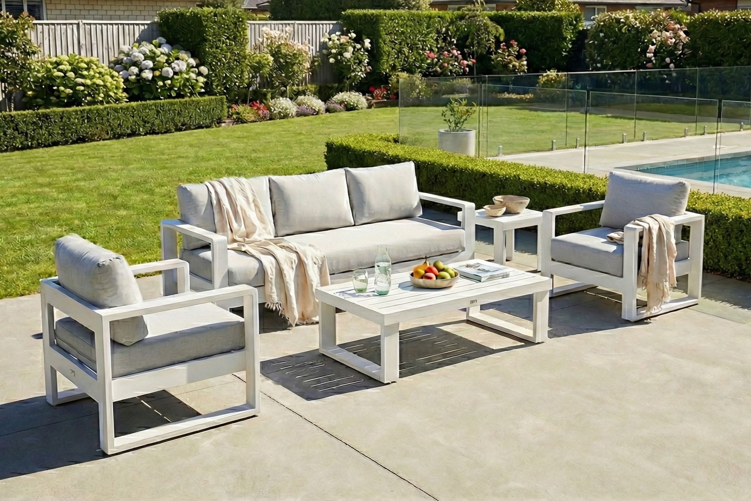 Harbour 4pc Lounge Set - White