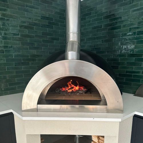 ZRW-1200 Refractory Wood Fired Pizza Oven
