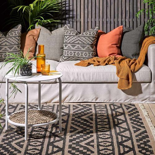 Baya Sifiso Outdoor Rug - Black/Taupe
