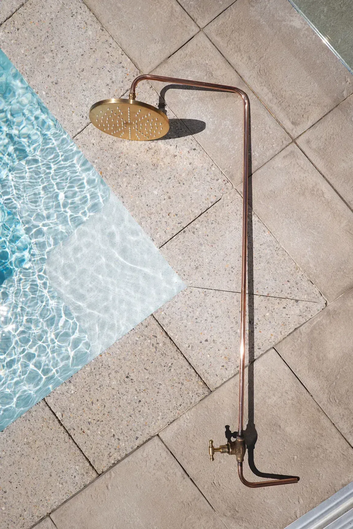 Bondi Wall Mount Outdoor Shower | Cold | Brass