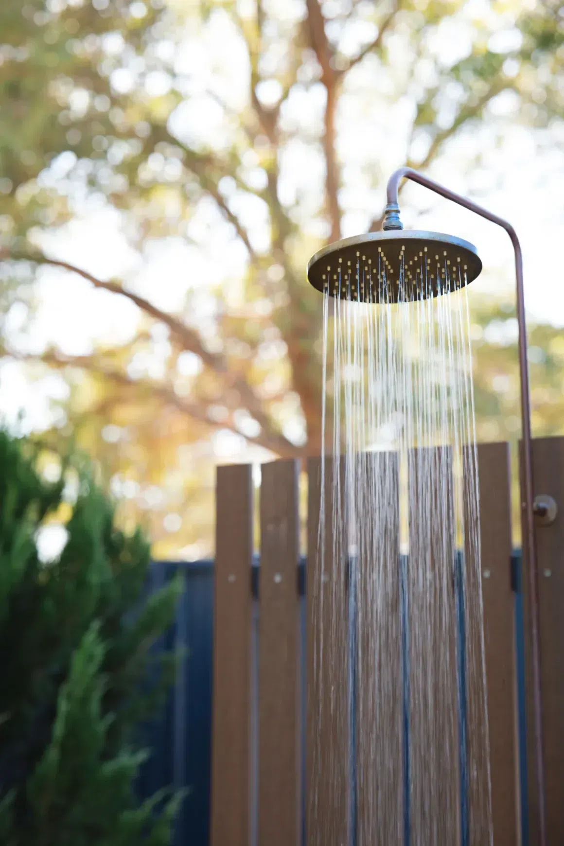 Bondi Wall Mount Outdoor Shower | Cold | Brass