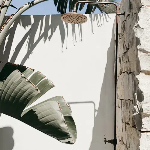 Bondi Wall Mount Outdoor Shower | Cold | Brass