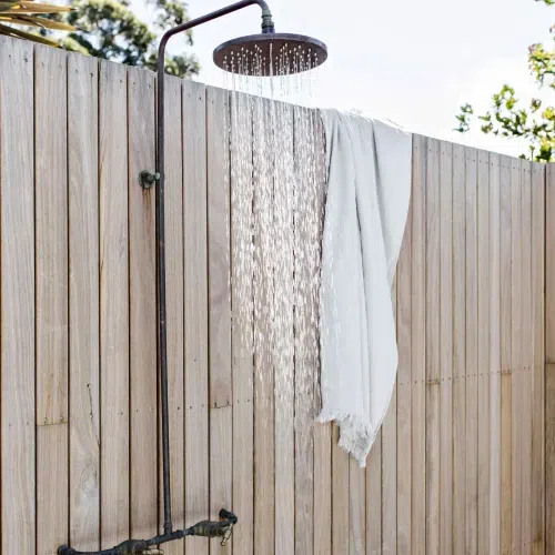 Noosa Wall Mount Outdoor Shower | Hot+Cold | Copper