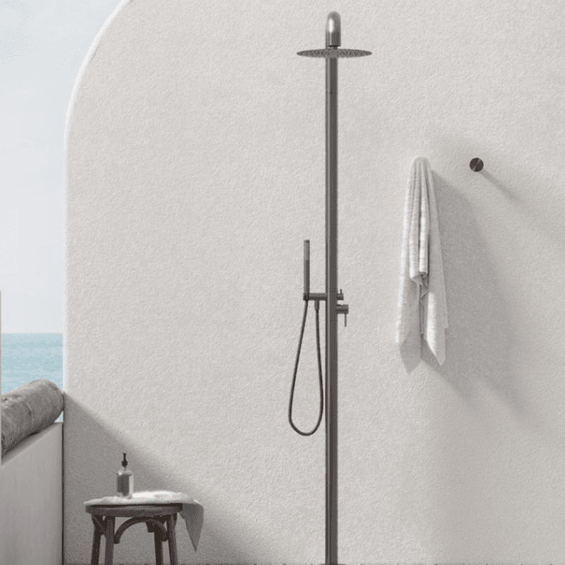 Zen SS316L Outdoor Freestanding Shower Column | Graphite