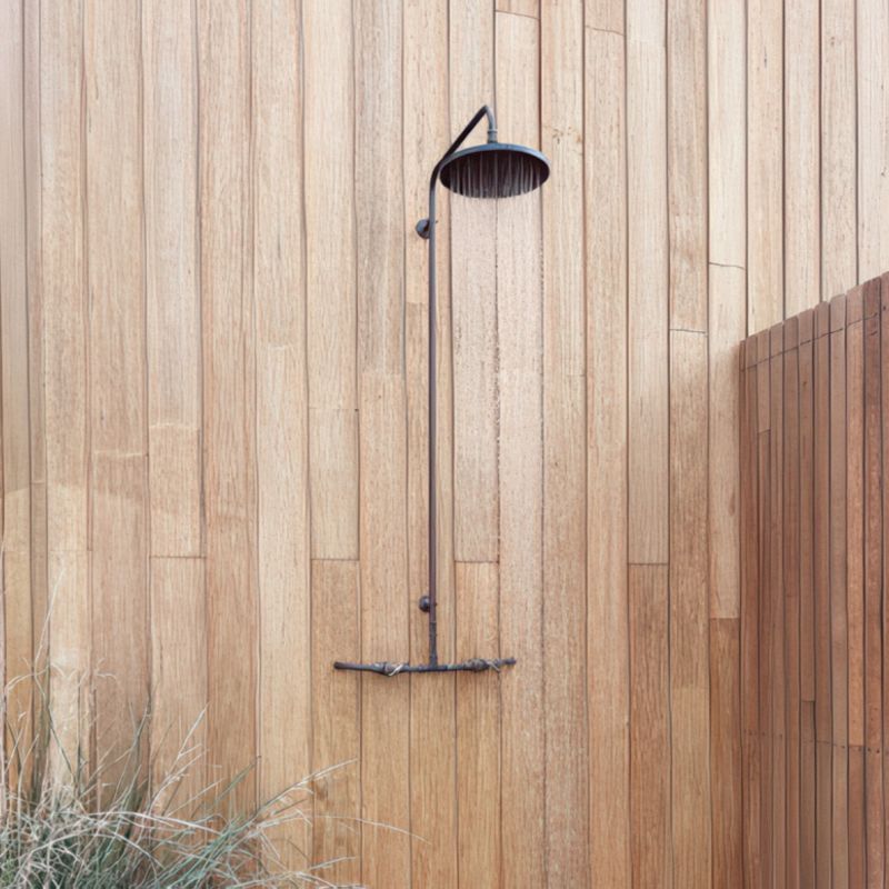 Noosa Wall Mount Outdoor Shower | Hot+Cold | Copper