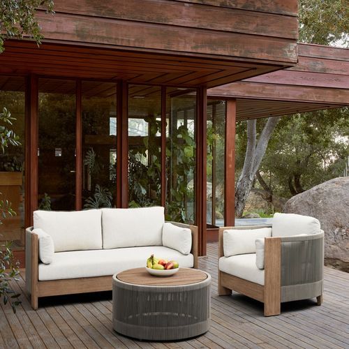 Porto Outdoor Sofa, Driftwood