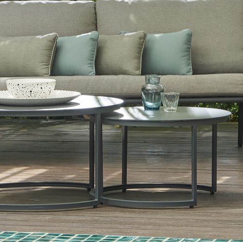 Eagle Glass Top Nesting Outdoor Tables