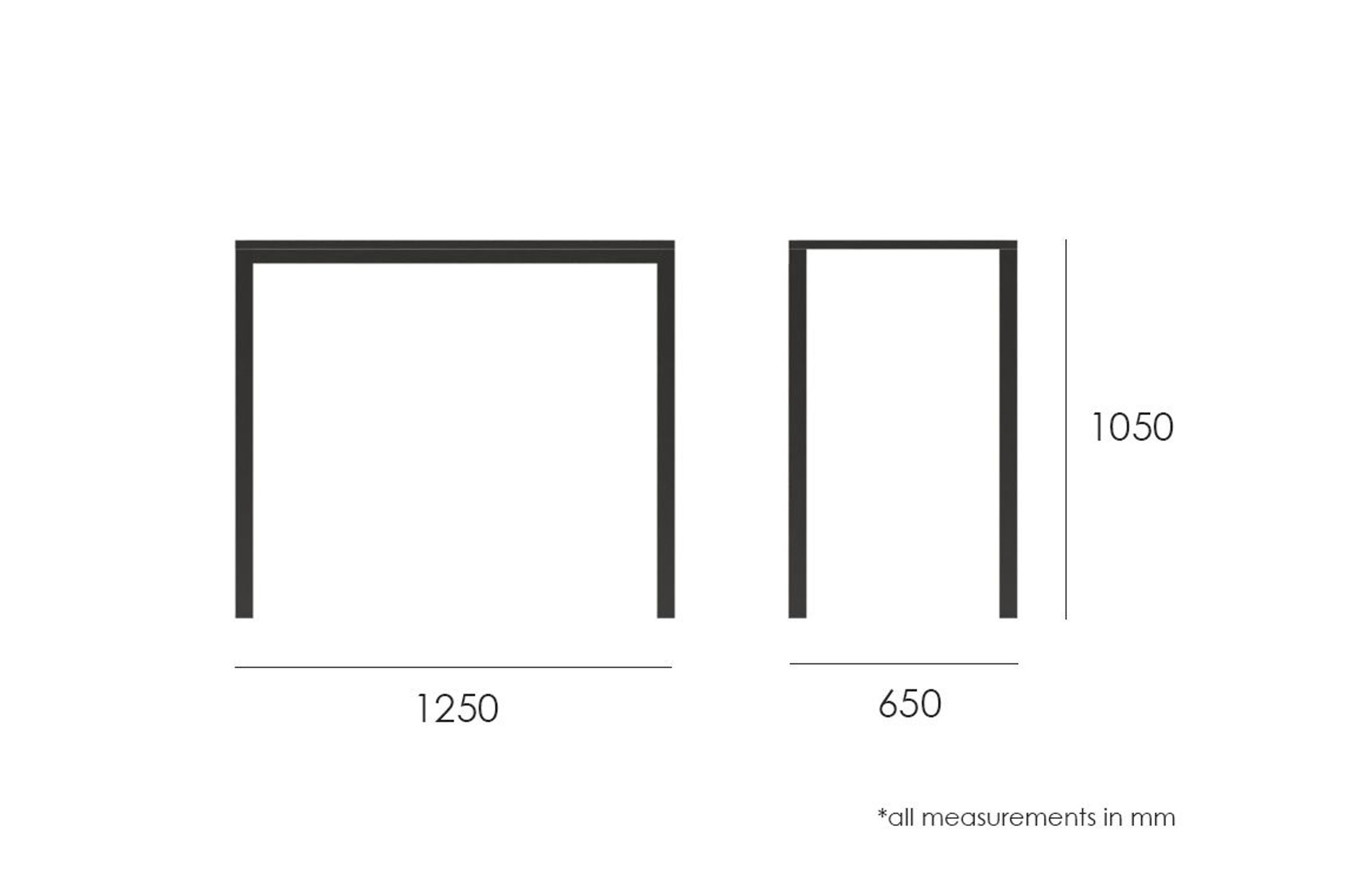 Halki Table - Outdoor - High Bar - 125cm x 65cm - White