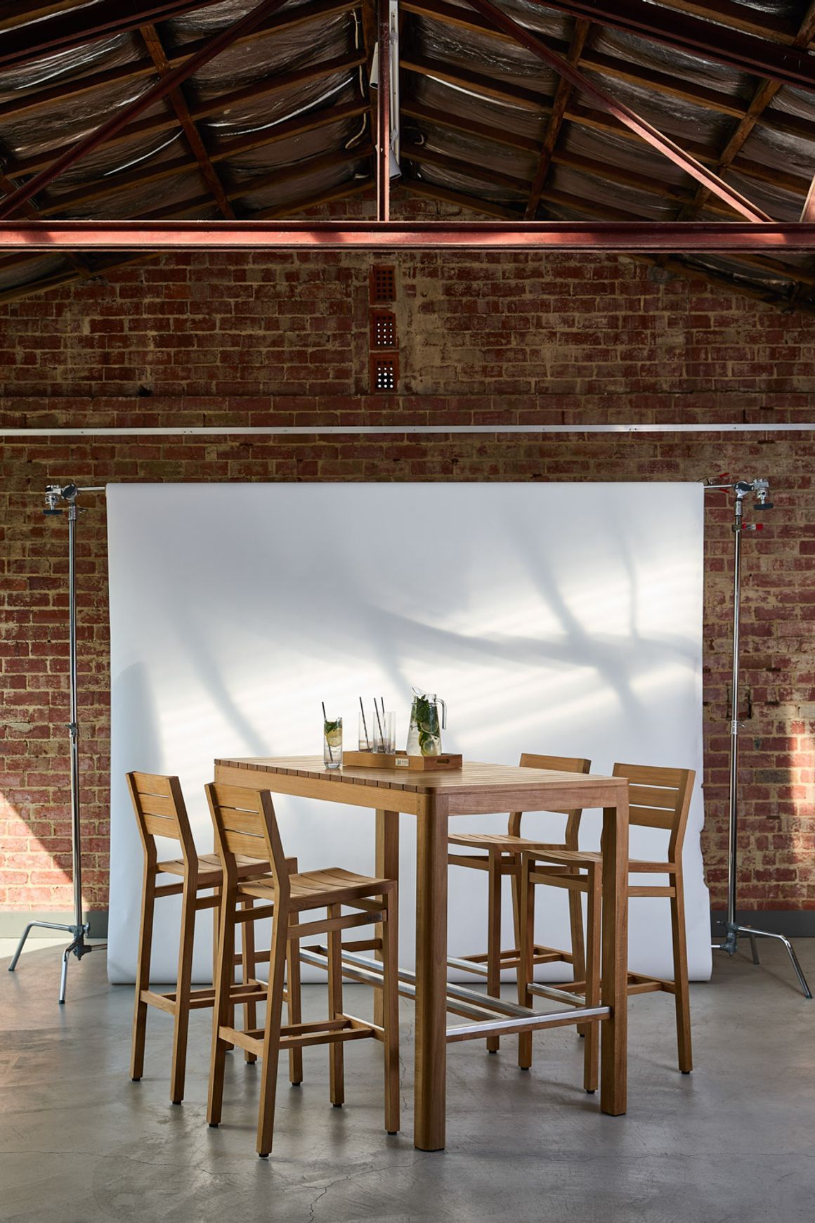 Brunswick Teak Outdoor Bar Table