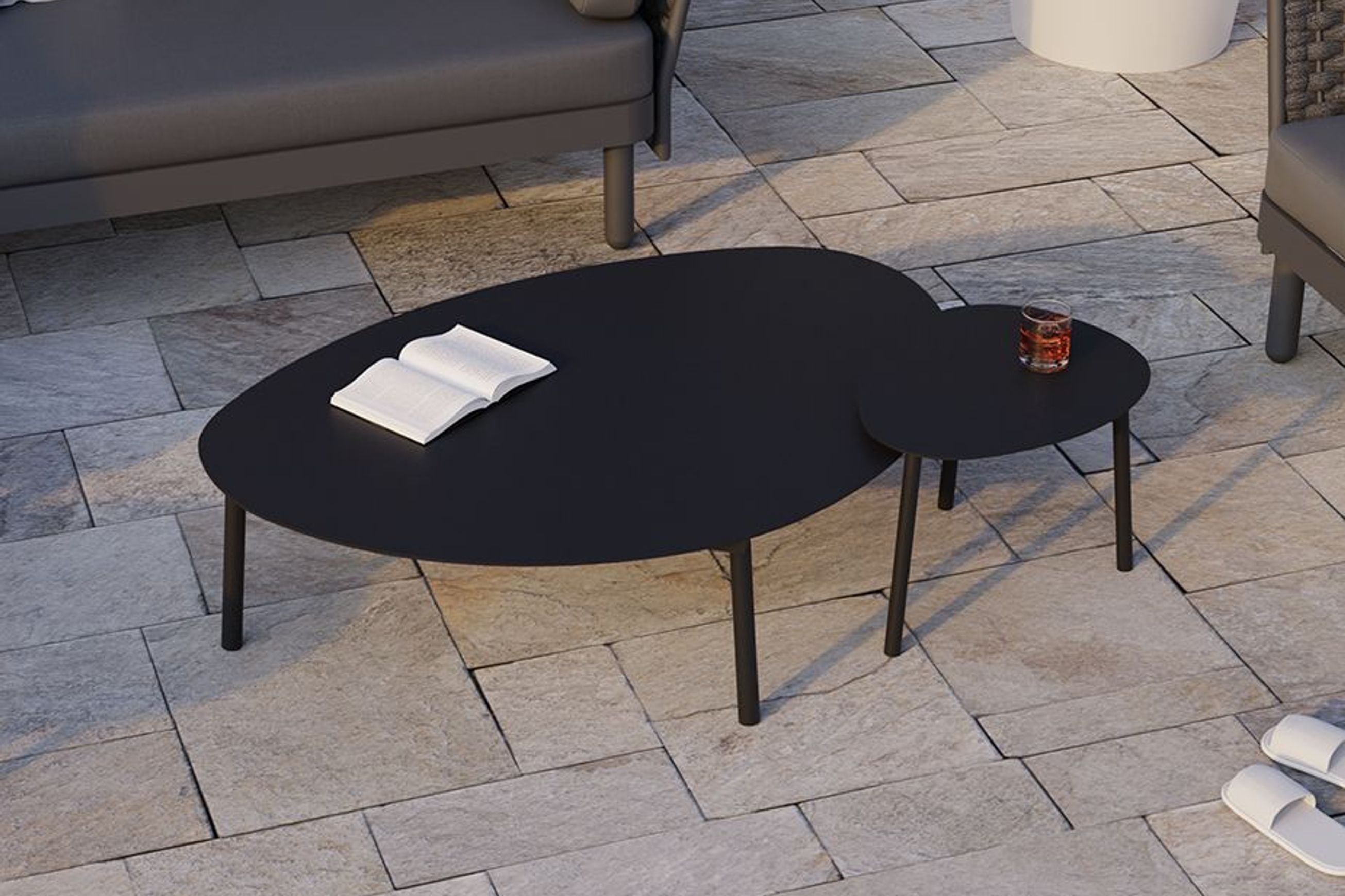 Cetara Coffee Table - Black - Large