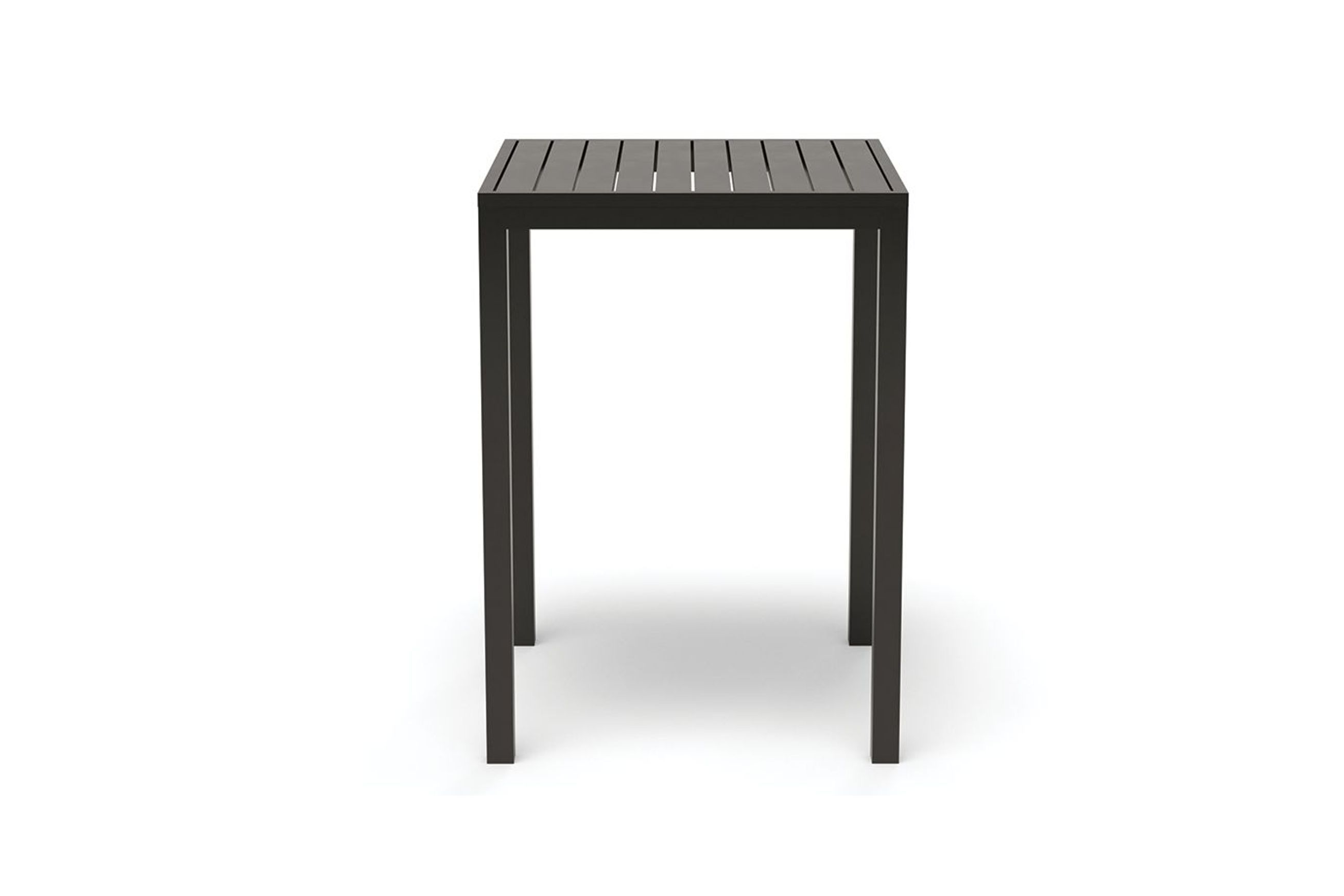Halki Table - Outdoor - High Bar - Matt Charcoal 77 x 77cm