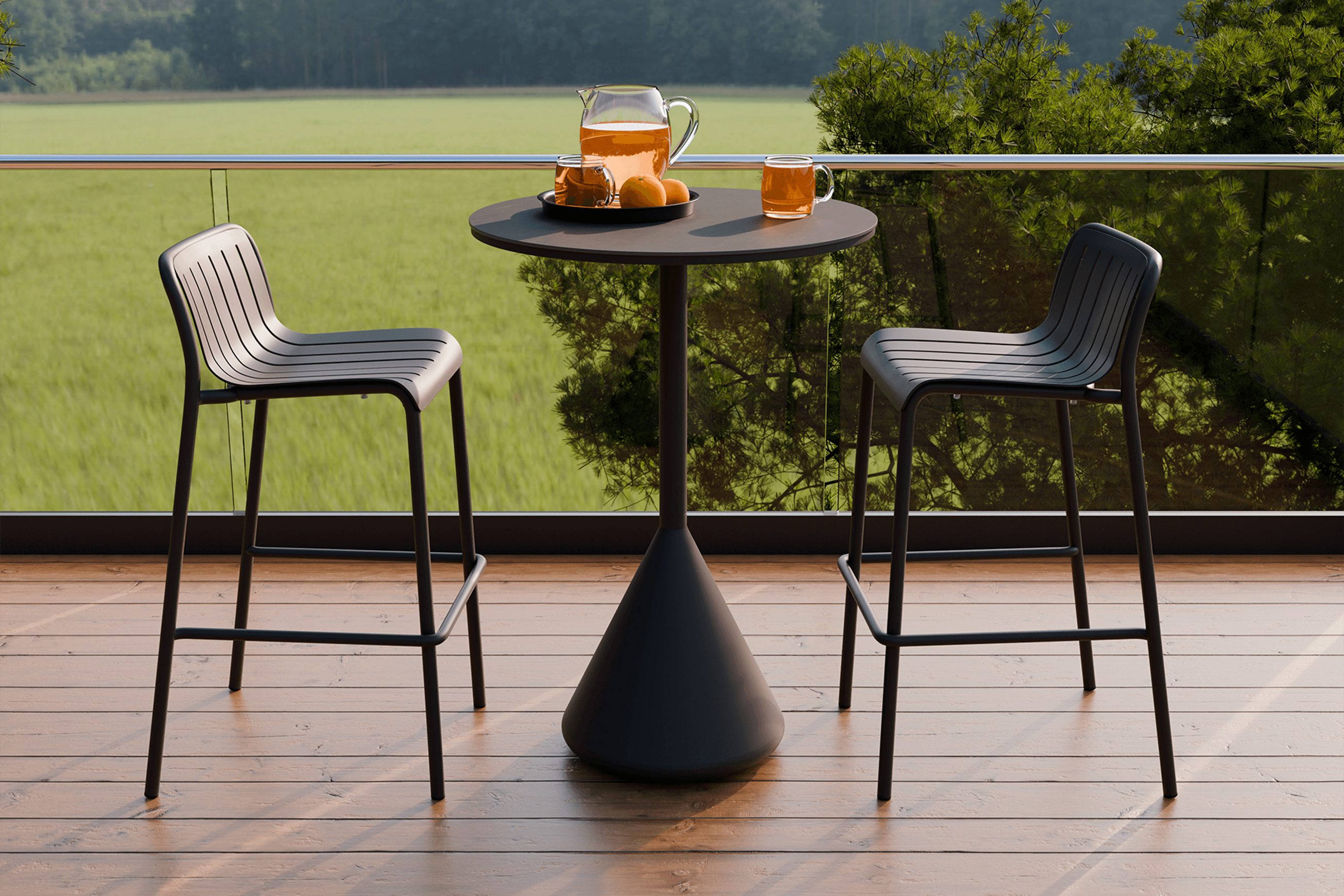 Kora High Bar Table CERAMIC - outdoor