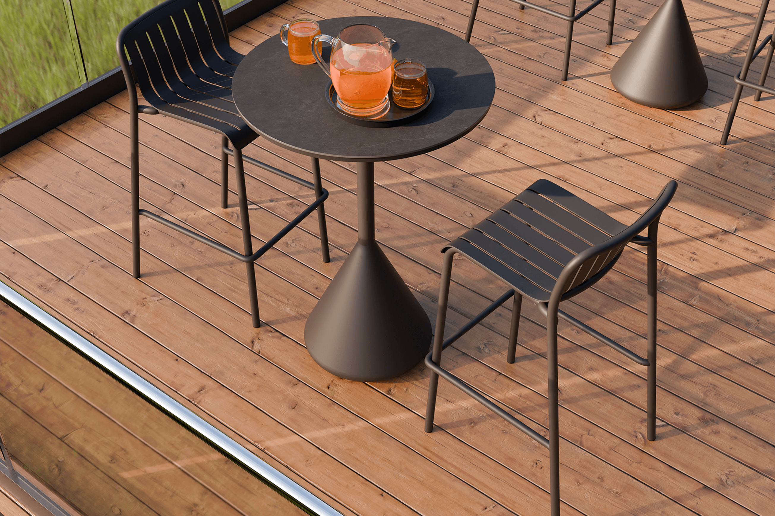Kora High Bar Table CERAMIC - outdoor