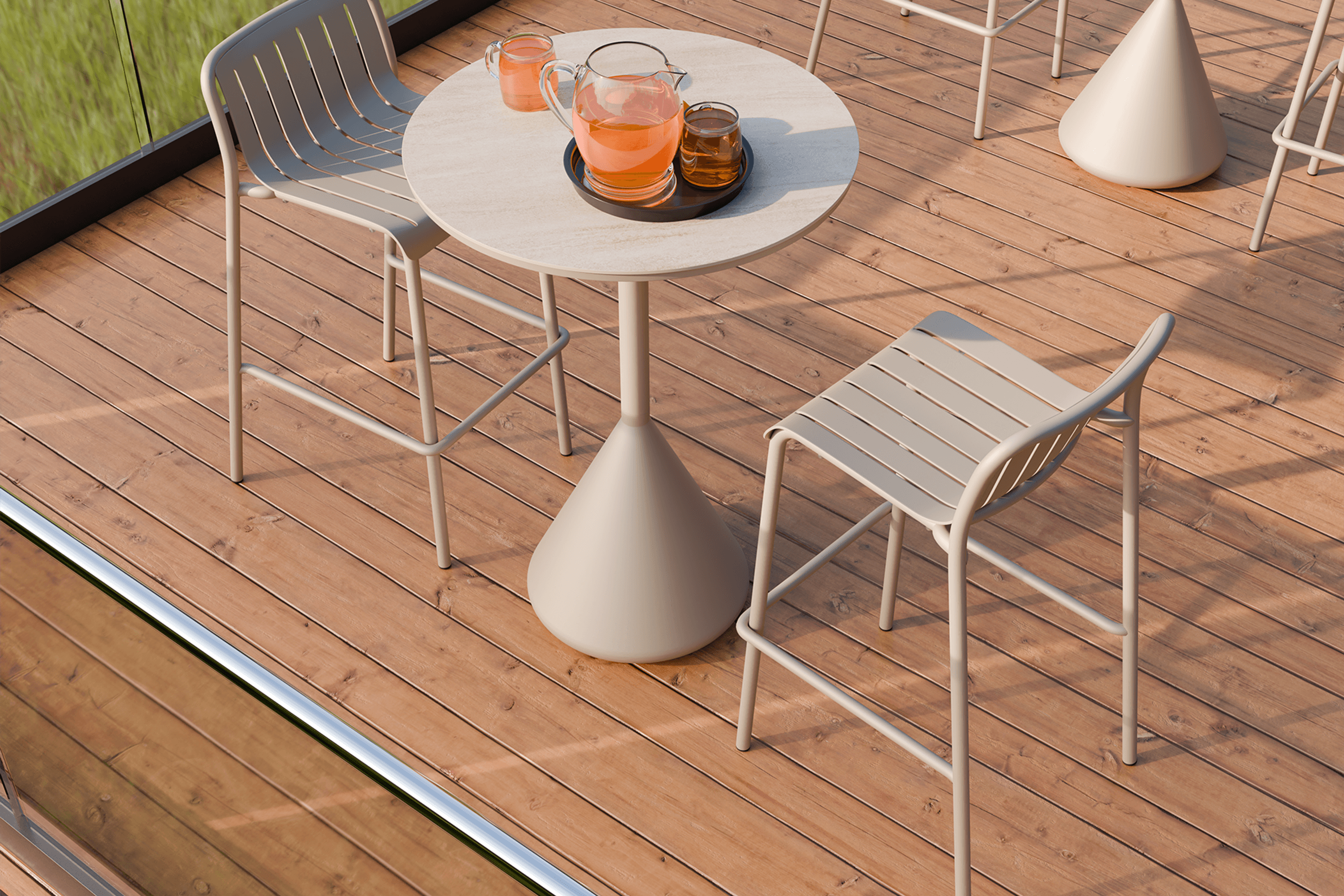 Kora High Bar Table CERAMIC - outdoor
