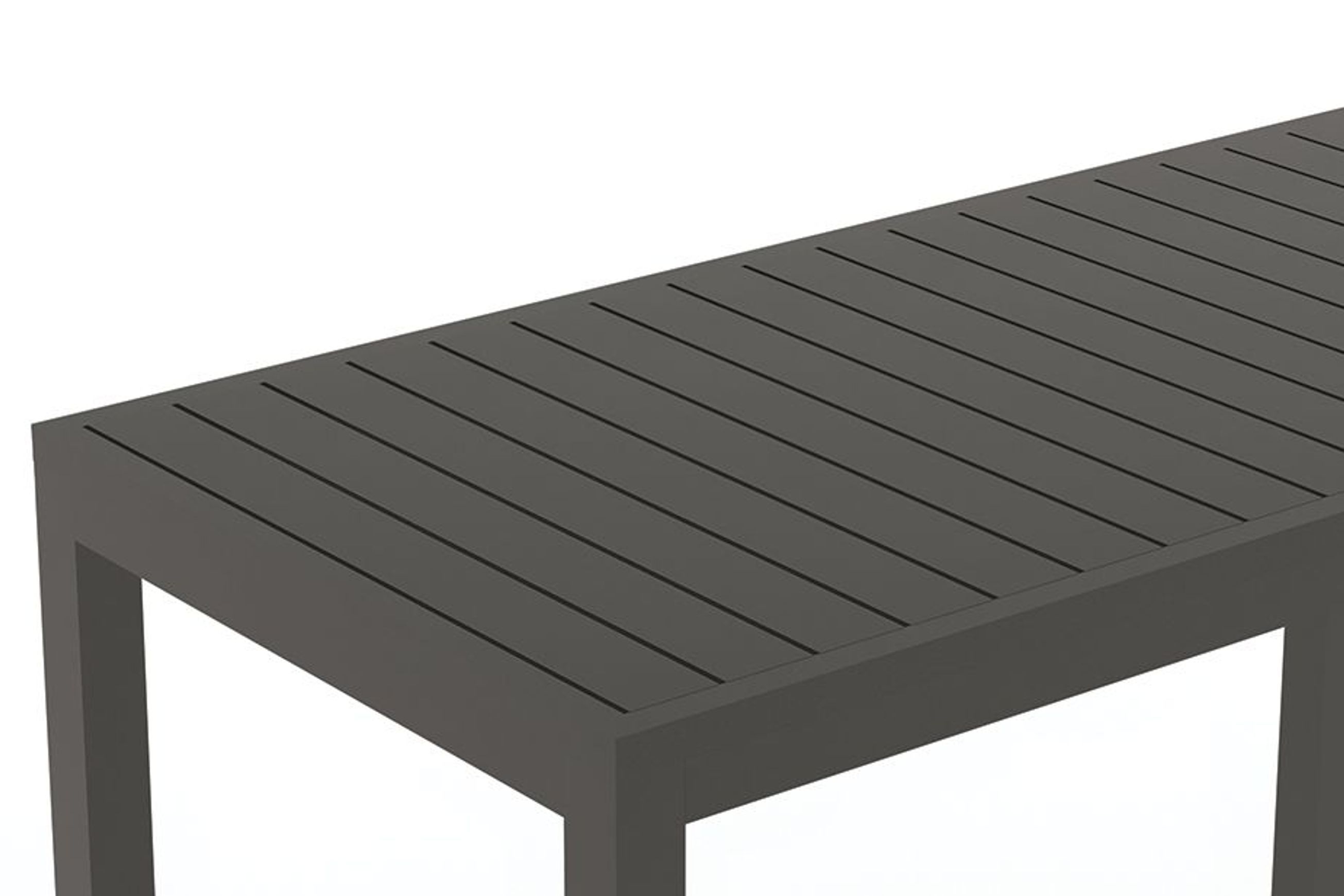 Halki Table - Outdoor - High Bar - 125cm x 65cm - Charcoal