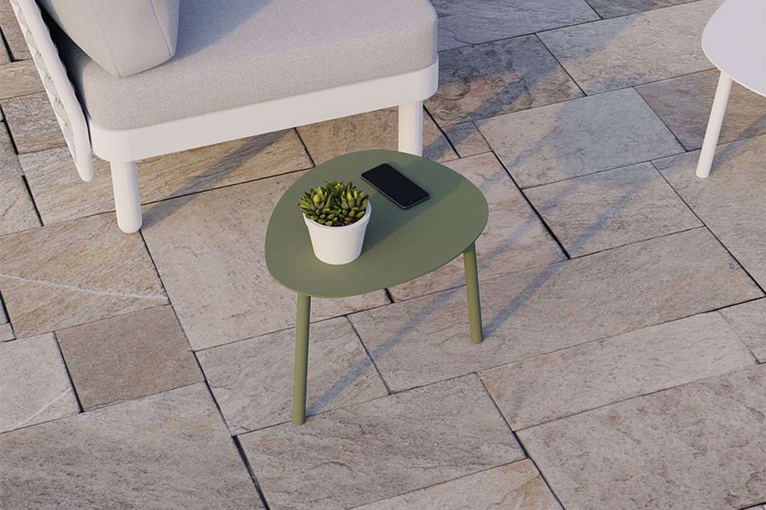 Cetara Side Table - Pale Eucalyptus