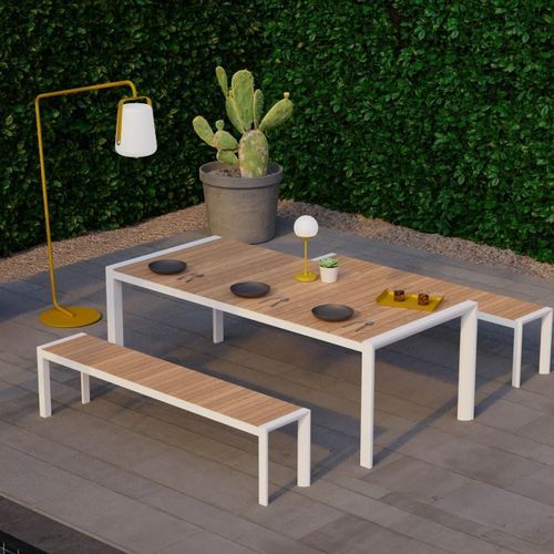 Vydel Table - Outdoor - 220cm x 100cm - White