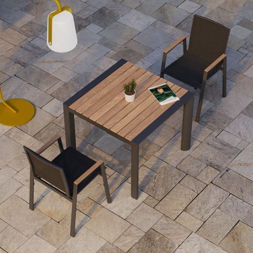 Vydel Table - Outdoor - 90cm x 90cm - Charcoal