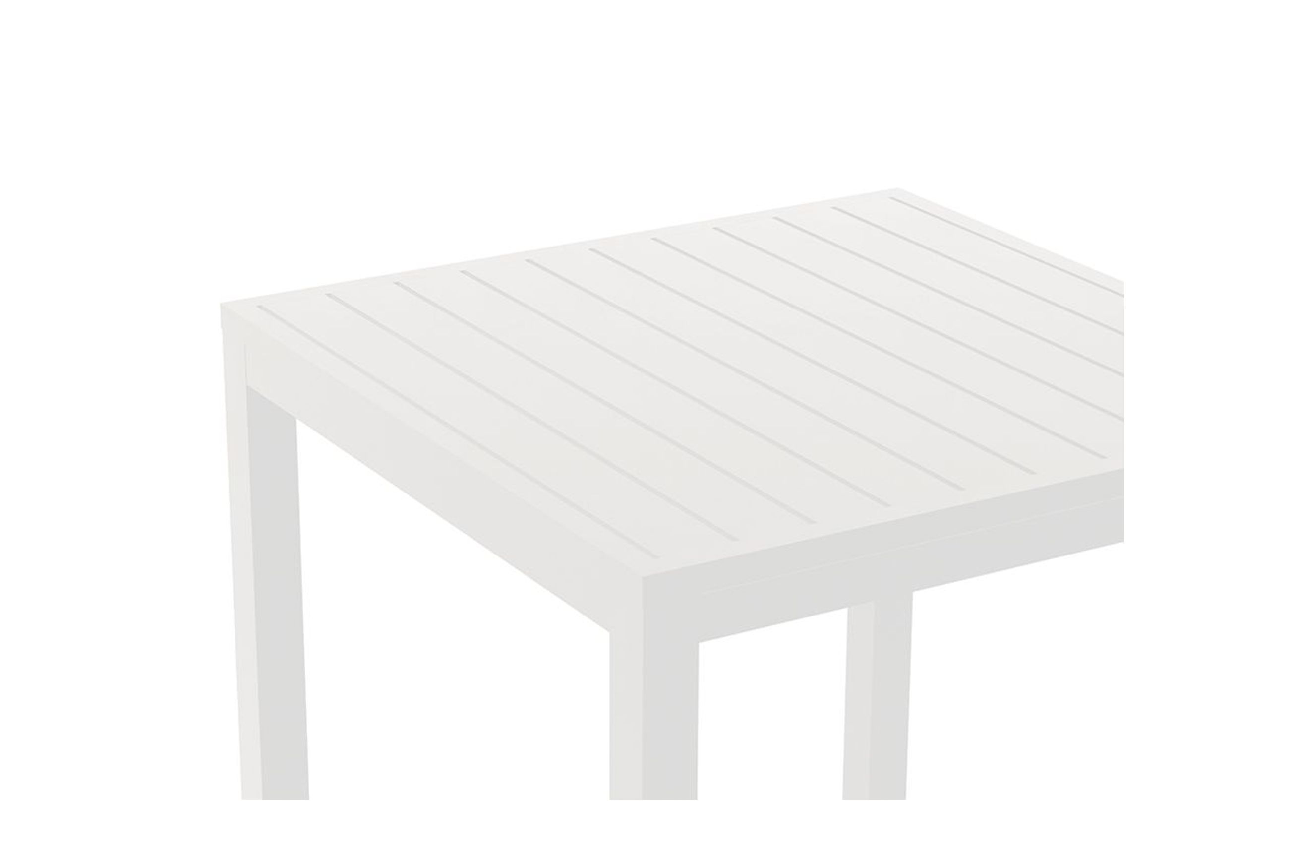 Halki Table - Outdoor - High Bar - Matt White 77 x 77cm