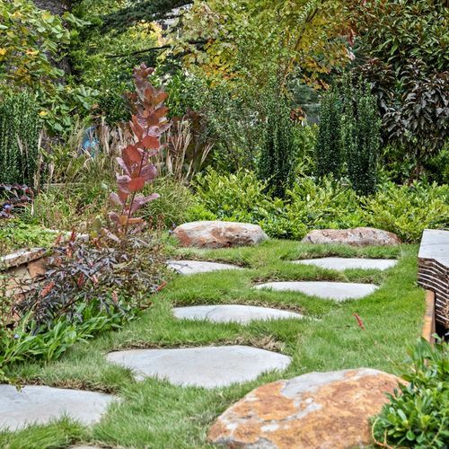 Bluestone Natural Steps + Organic Stone