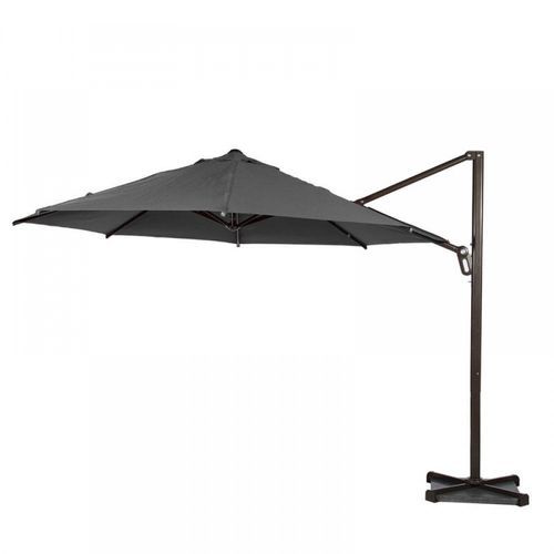 Garden Cantilever Round Umbrella for Outdoor Grey