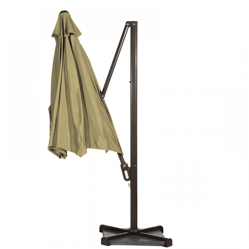 Garden Cantilever Round Umbrella for Outdoor Khaki