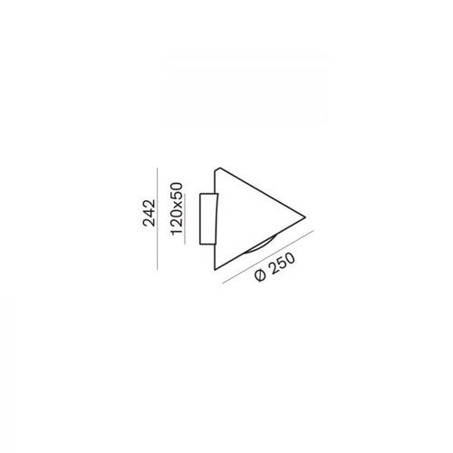 Cone Flush Outdoor Wall Light