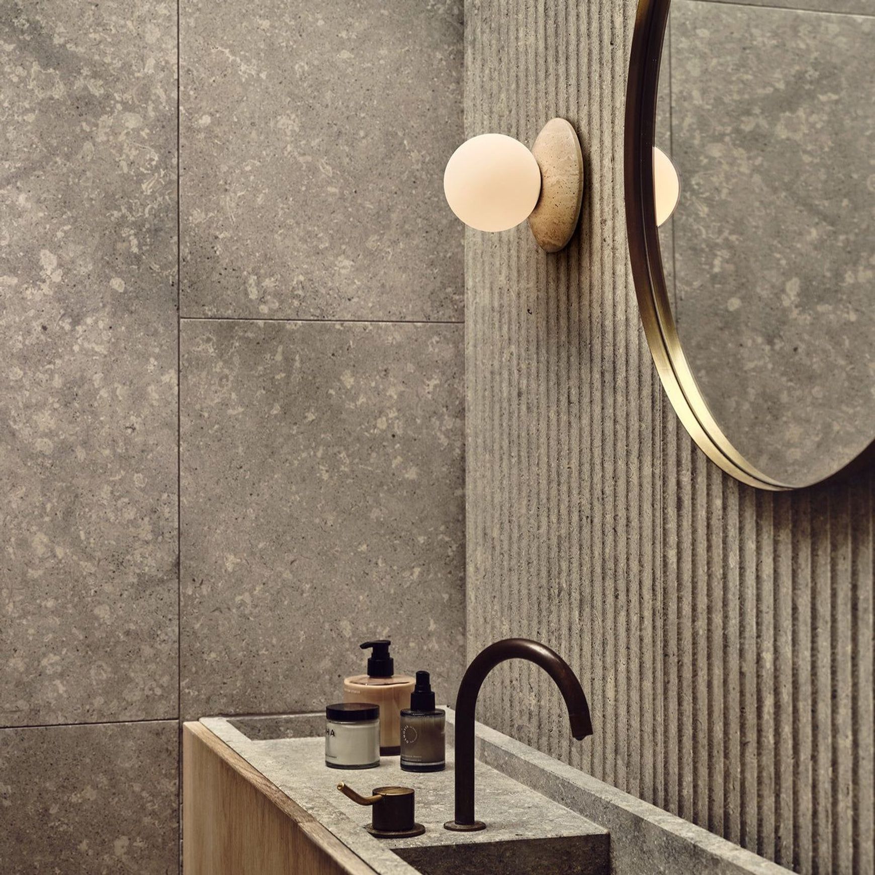 Orbit Stone Wall Light