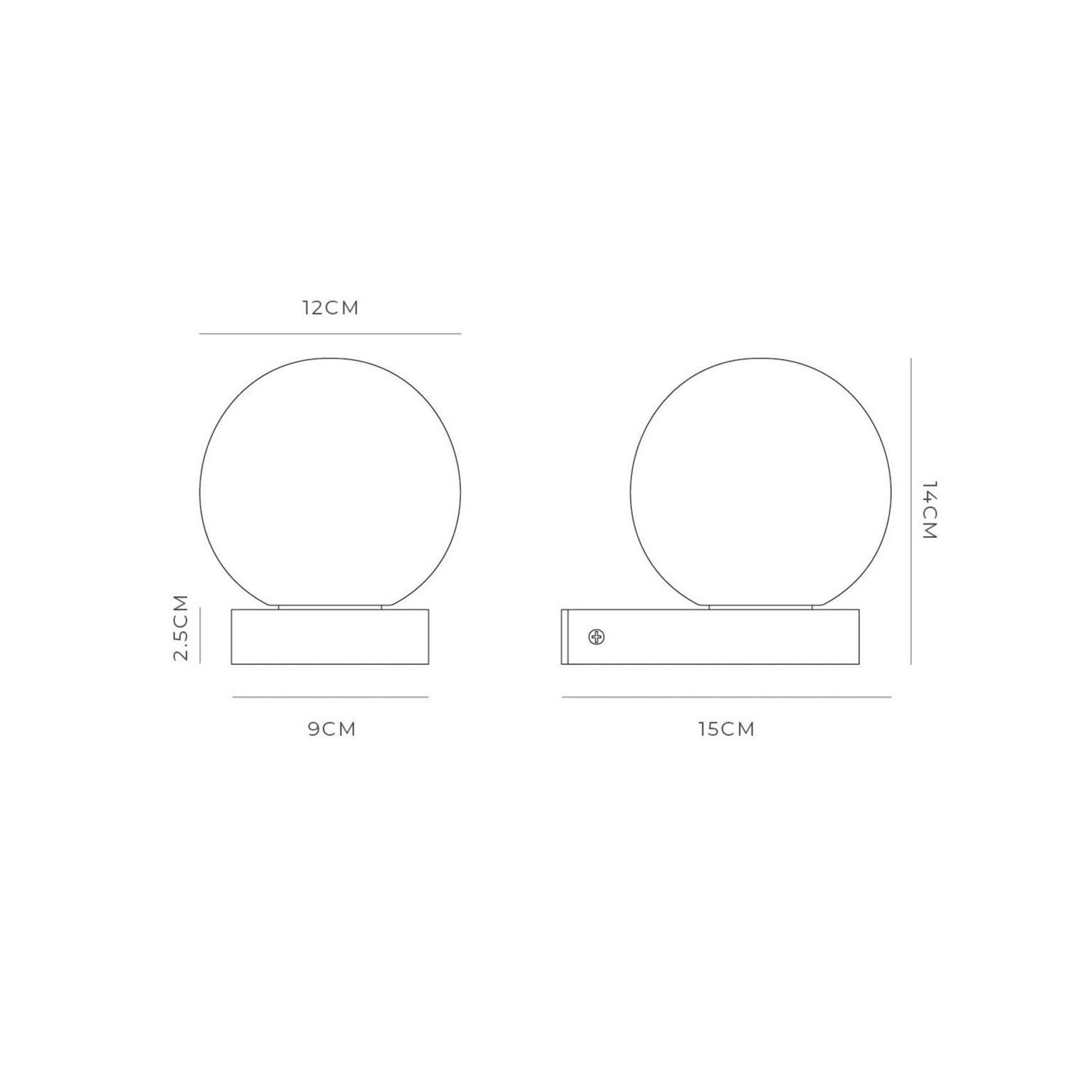 Orb Ledge Wall Light