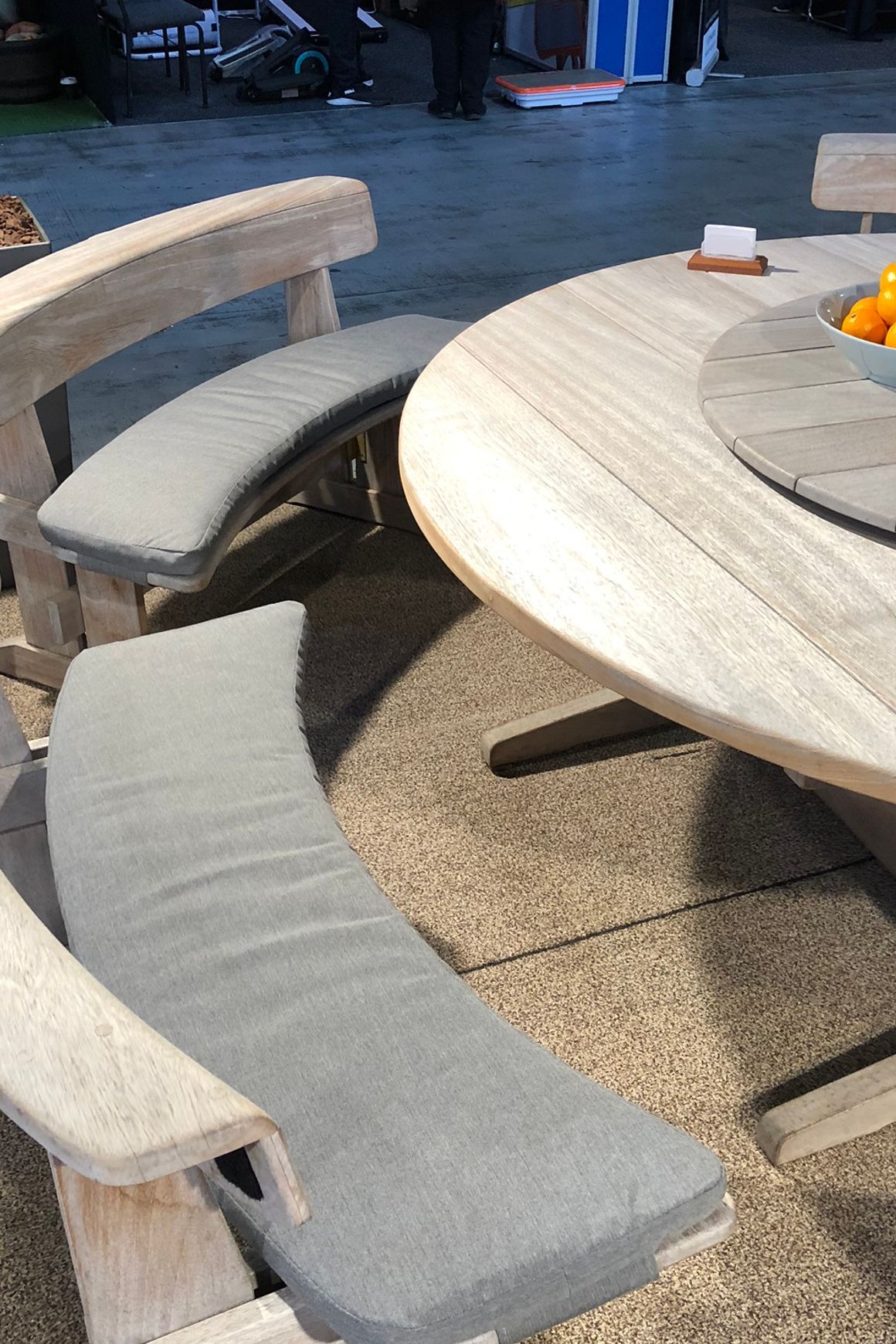 Outdoor Curved Bench