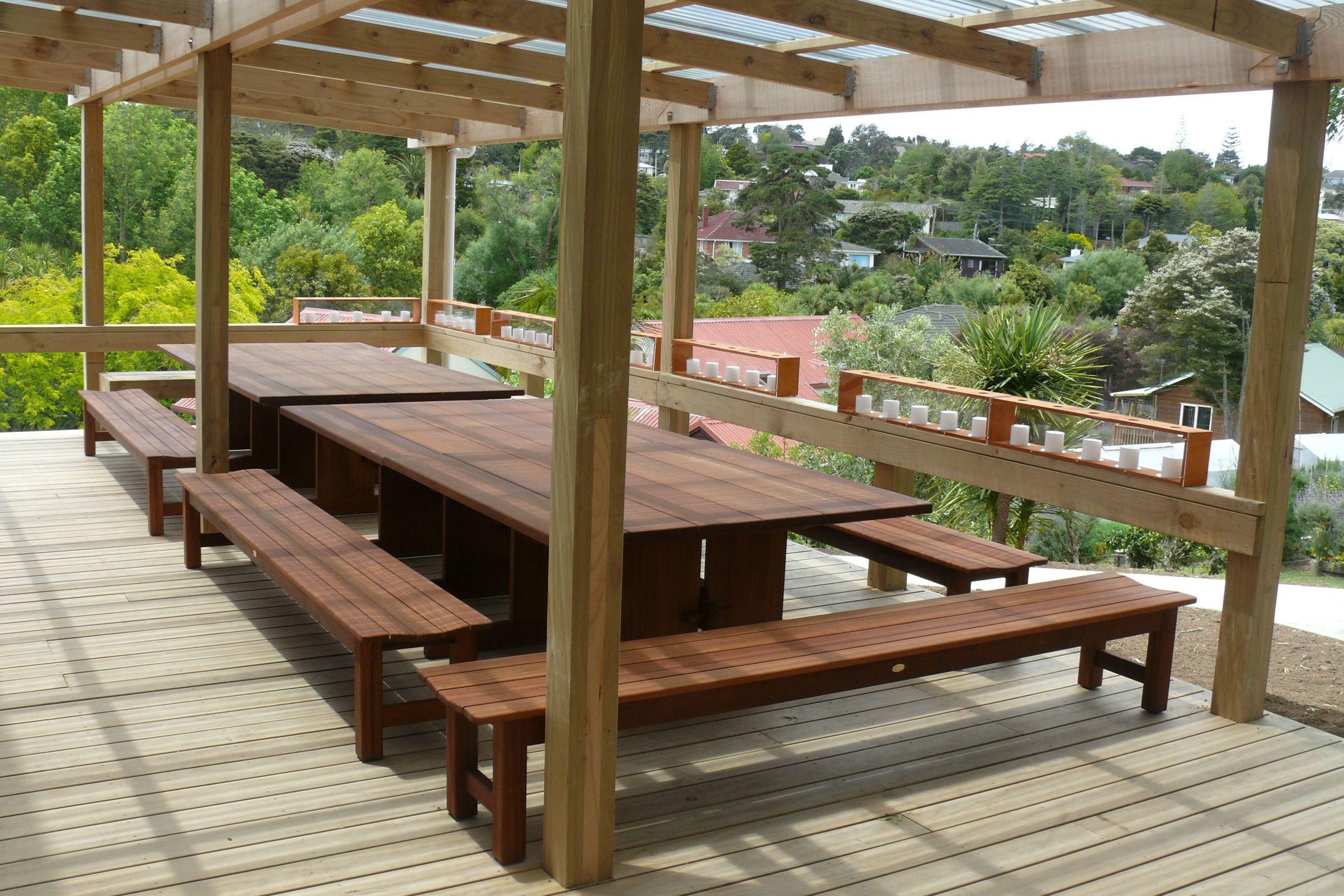 Outdoor Straight Bench